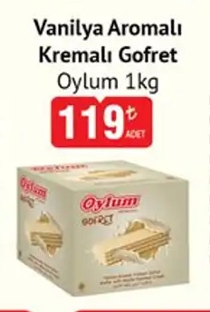 Oylum Vanilya Aromalı Kremalı Gofret 1Kg