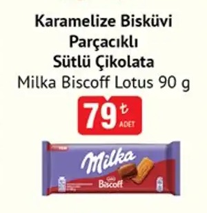 Milka Biscoff Lotus 90G Sütlü Çikolata
