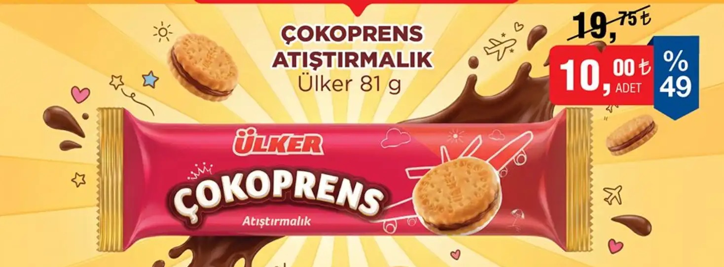 Ülker Çokoprens Sandviç Kek 81 G