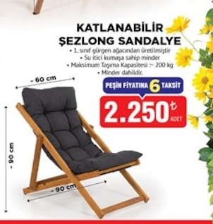 Katlanabilir Şezlong Sandalye
