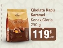 Konak Gloria Çikolata Kaplı Karamel 250 G