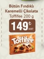 Toffifee Bütün Fındıklı Karemli Çikolata 200 G