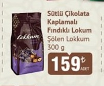 Lekker Sütlü Çikolata Kaplamalı Fındıklı Lokum Şölen Lokum 300G
