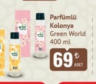 Parfümlü Kolonya Green World 400 Ml