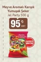 Meyve Aromalı Karışık Yumuşak Şeker Jel Party 500 G