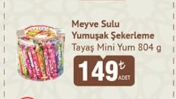 Meyve Sulu Yumusak Sekerleme Tavas Mini Yum 804 G