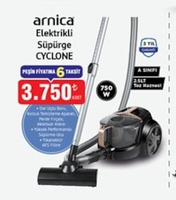 Arnica Elektrikli Süpürge Cyclone