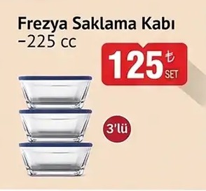 Frezya Saklama Kabı Seti 225Cc