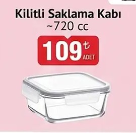 Kilitli Saklama Kabı 720Cc
