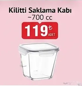 Kilitli Saklama Kabı 700Cc