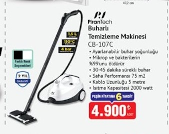 Pirantech Buharlı Temizleme Makinesi Cb-107C