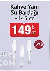 Kahve Yanı Su Bardağı -145 Cc