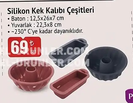 Silikon Kek Kalibi Cesitleri Set