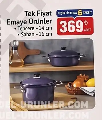 Tek Fiyat Emai Urunler Tencere 14 Cm Ve Sahan 16 Cm Adet