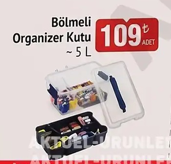 Bölmeli Organizer Kutu 5 L