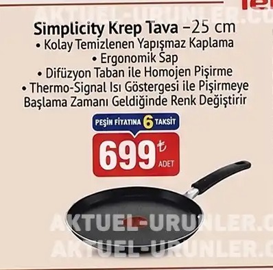 Simplicity Krep Tava 25 Cm