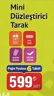 Mini Düzleştirici Tarak