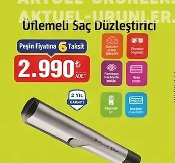 Üflemeli Saç Düzleştirici