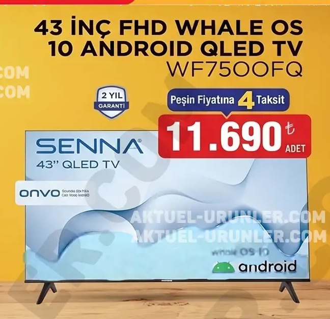 43 İnç Fhd Whale Os 10 Android Qled Tv Wf7500Fq