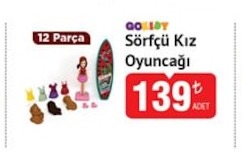 Sörfçü Kız Oyuncağı 12 Parça