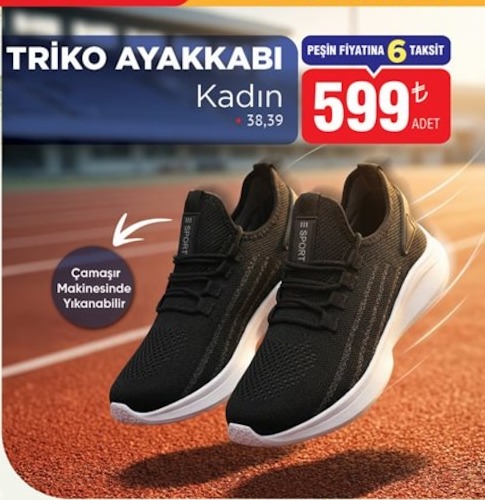 Kadın Triko Ayakkabı 38,39