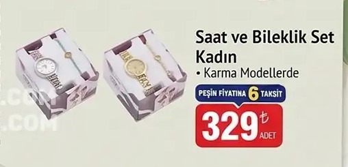 Kadın Saat Ve Bileklik Seti Karma Modellerde