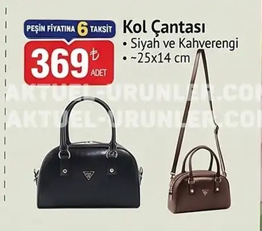 Kol Çantası Siyah Ve Kahverengi