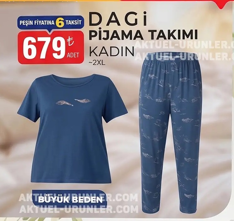Kadın Pijama Takımı ~2Xl