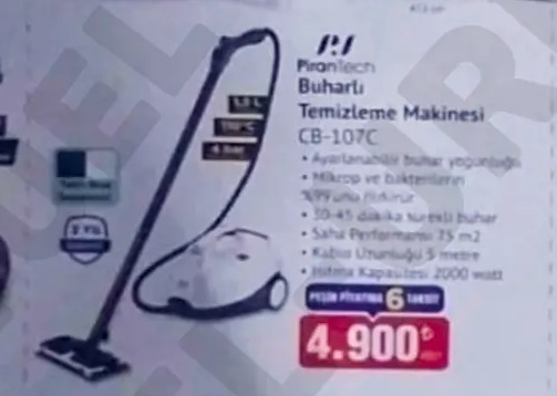 Pirantech Buharlı Temizleme Makinesi Cb-107C