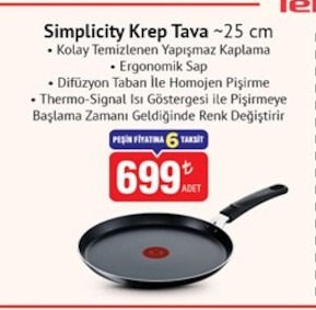 Simplicity Krep Tavası ~25 Cm