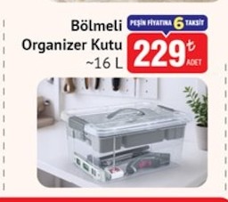 Bölmeli Organizer Kutu ~16 L