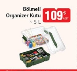 Bölmeli Organizer Kutu 5 L