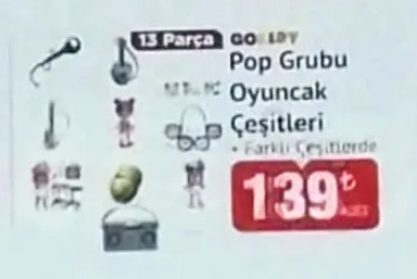 13 Parça Goaldyl Pop Grubu Oyuncak Çeşitleri