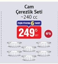 Cam Çerezlik Seti 240Cc Set