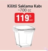 Kilitli Saklama Kabı ~700 Cc