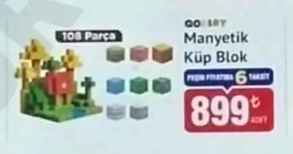 Manyetik Küp Blok 108 Parça