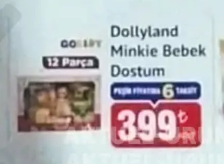 Dollyland Minkie Bebek Dostum 12 Parça