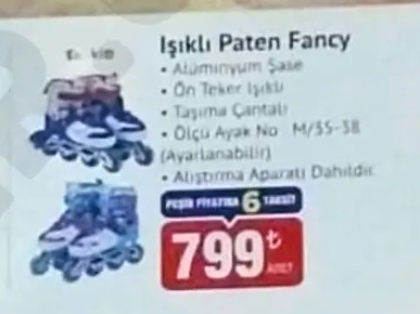 Işıklı Paten Fancy M/35-38