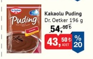 Dr. Oetker Kakaolu Puding 196G