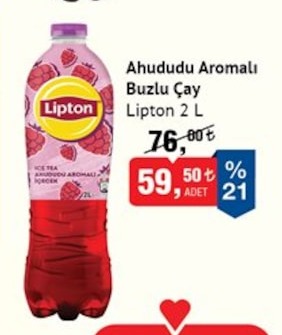 Ahududu Aromalı Buzlu Çay Lipton 2 L