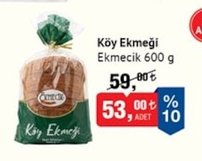 Ekmecik Köy Ekmeği 600 G