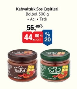 Kahvaltılık Sos Çeşitleri Bolbol 300 G