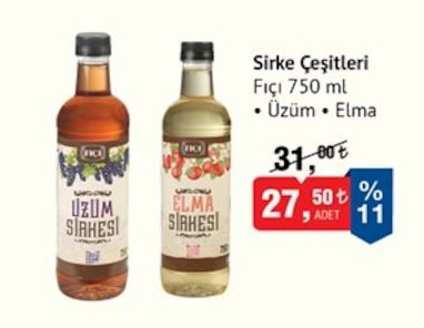 Fıçı Sirke Çeşitleri 750Ml