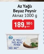 Aknaz Az Yağlı Beyaz Peynir 1000 G