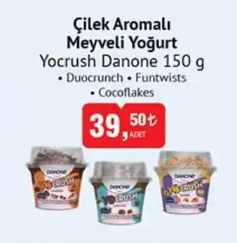 Danone Çilek Aromalı Meyveli Yoğurt Yocruch 150G