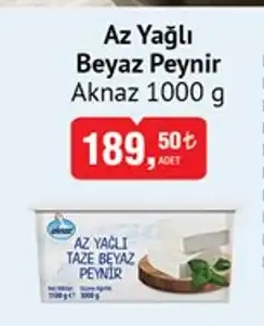 Az Yağlı Beyaz Peynir Aknaz 1000 G