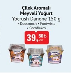 Yocruş Danone Çilek Aromalı Meyveli Yoğurt 150G