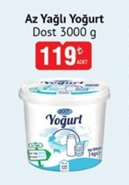 Dost Az Yağlı Yoğurt 3000 G