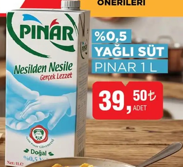 Süt Pınar 1 L