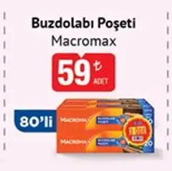 Buzdolabı Poşeti Macromax 80'Li